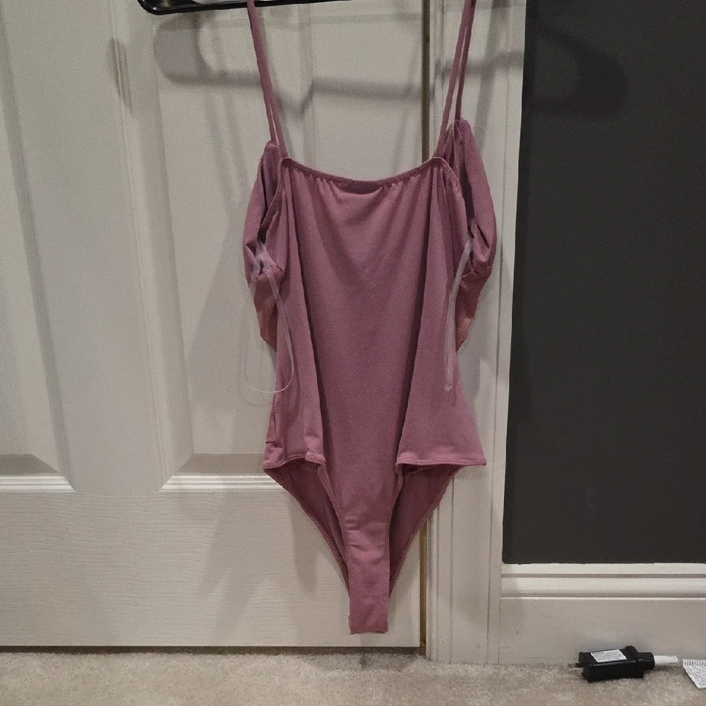 Pink Ruched Bodysuit - Picture 2 of 2
